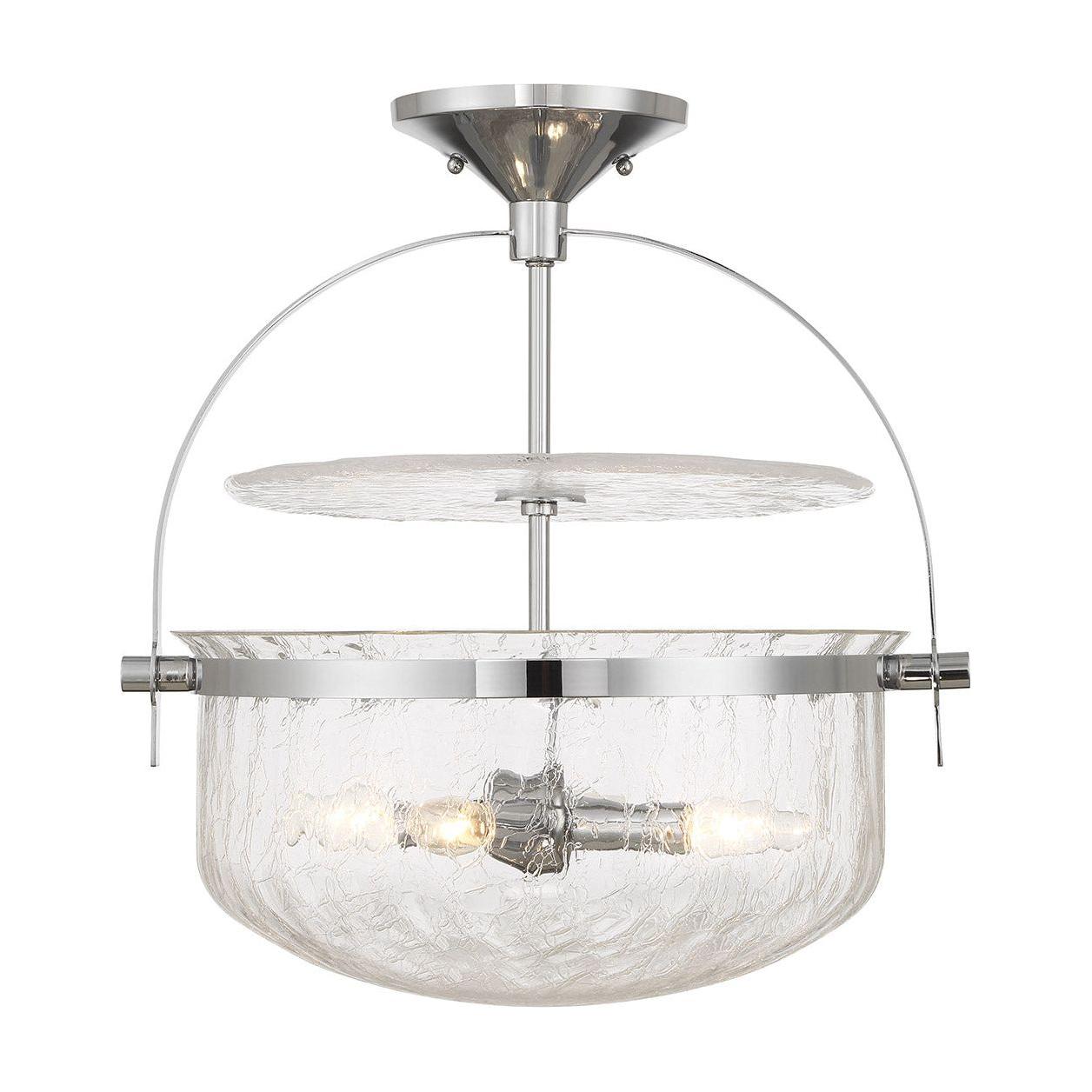 Denmar 4-Light Convertible Semi Flush / Pendant