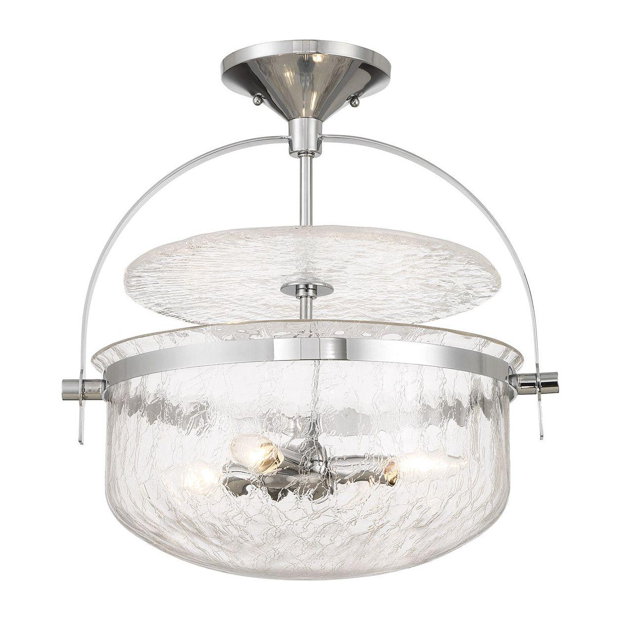 Denmar 4-Light Convertible Semi Flush / Pendant