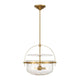 Denmar 4-Light Convertible Semi Flush / Pendant