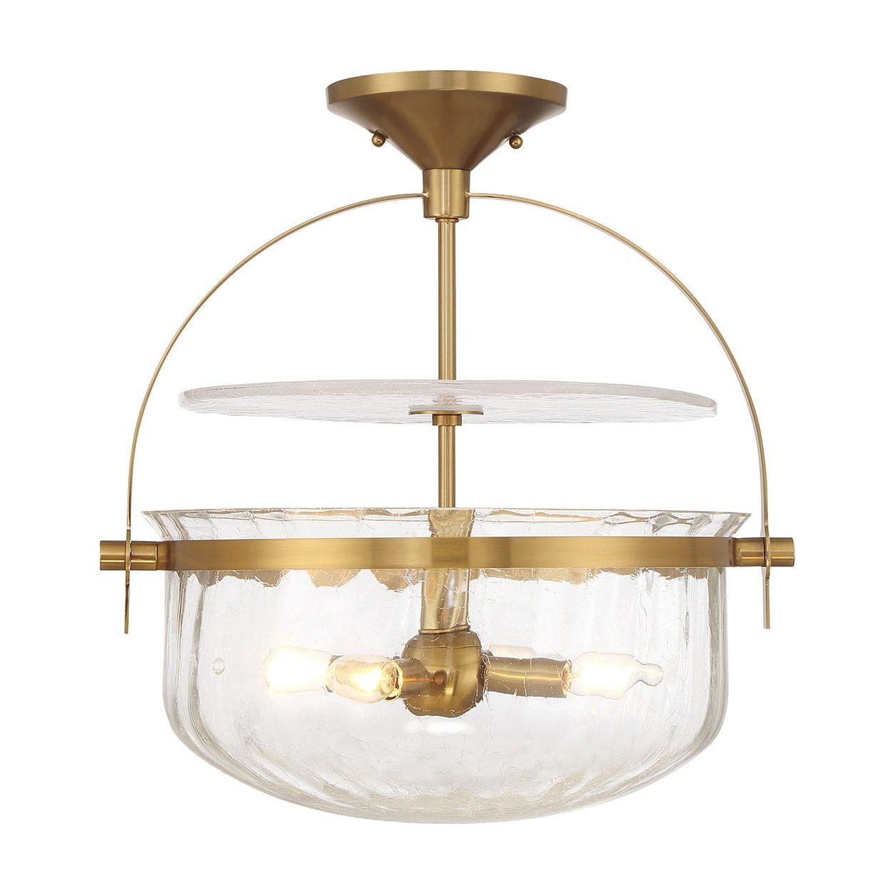 Denmar 4-Light Convertible Semi Flush / Pendant