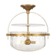 Denmar 4-Light Convertible Semi Flush / Pendant