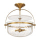 Denmar 4-Light Convertible Semi Flush / Pendant