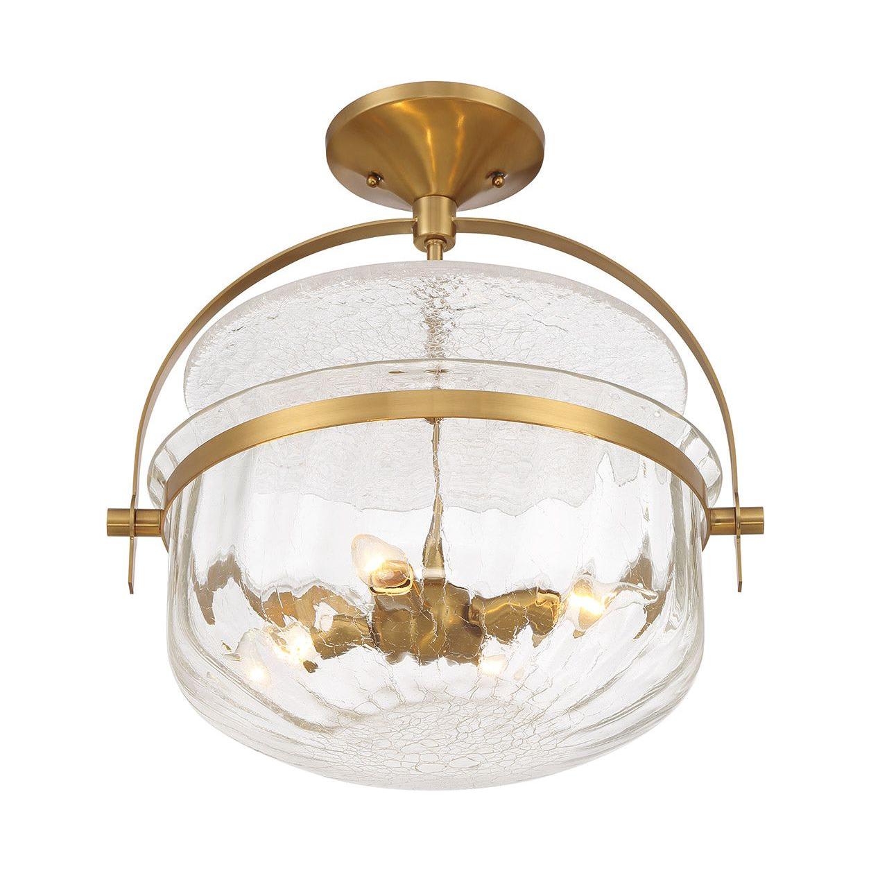 Denmar 4-Light Convertible Semi Flush / Pendant