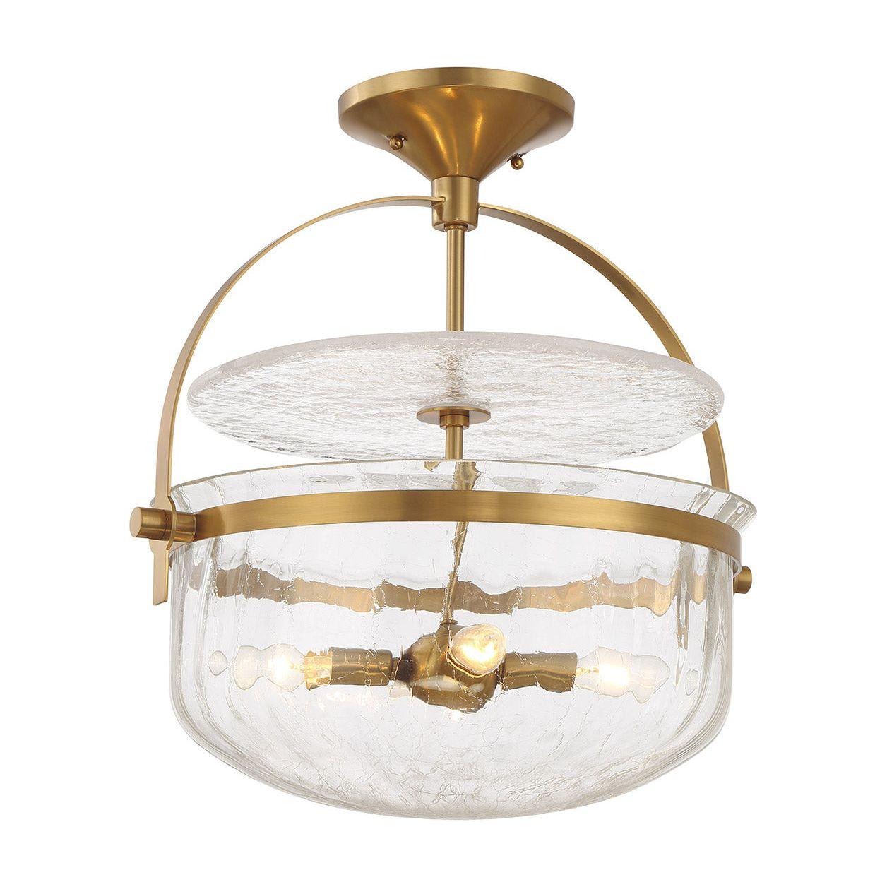 Denmar 4-Light Convertible Semi Flush / Pendant