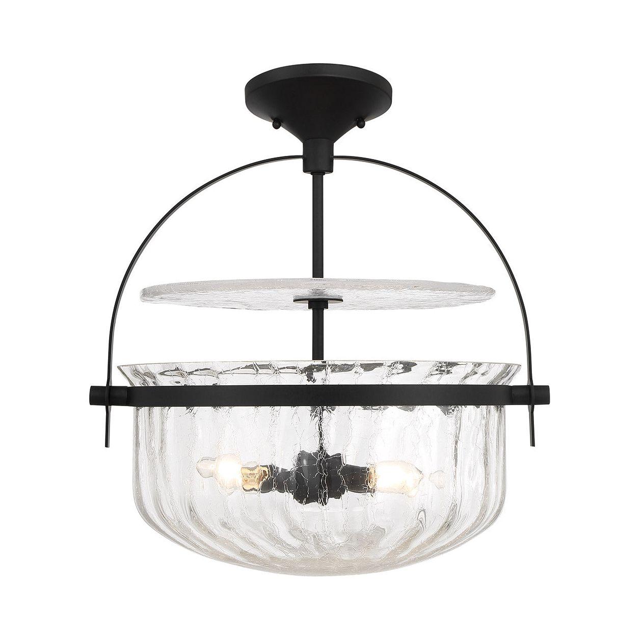 Denmar 4-Light Convertible Semi Flush / Pendant