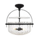 Denmar 4-Light Convertible Semi Flush / Pendant