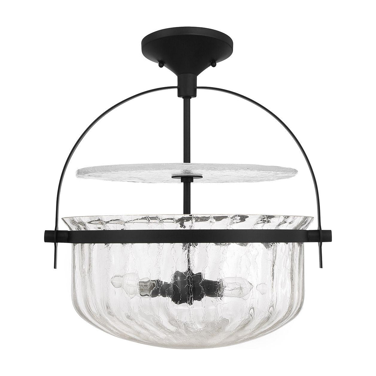 Denmar 4-Light Convertible Semi Flush / Pendant