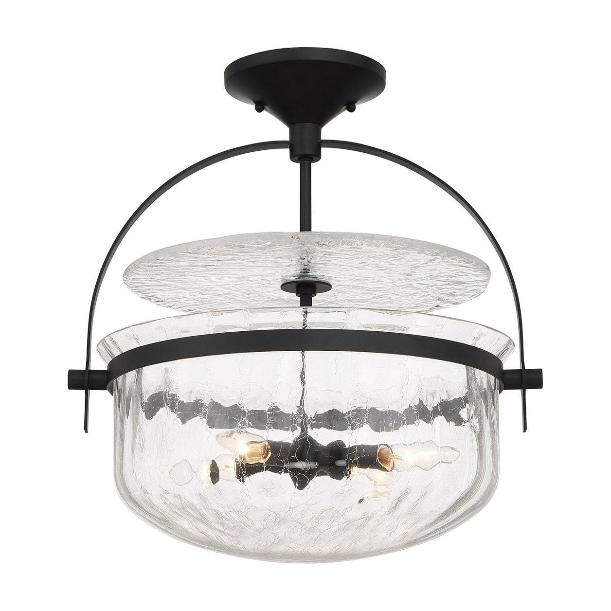 Denmar 4-Light Convertible Semi Flush / Pendant