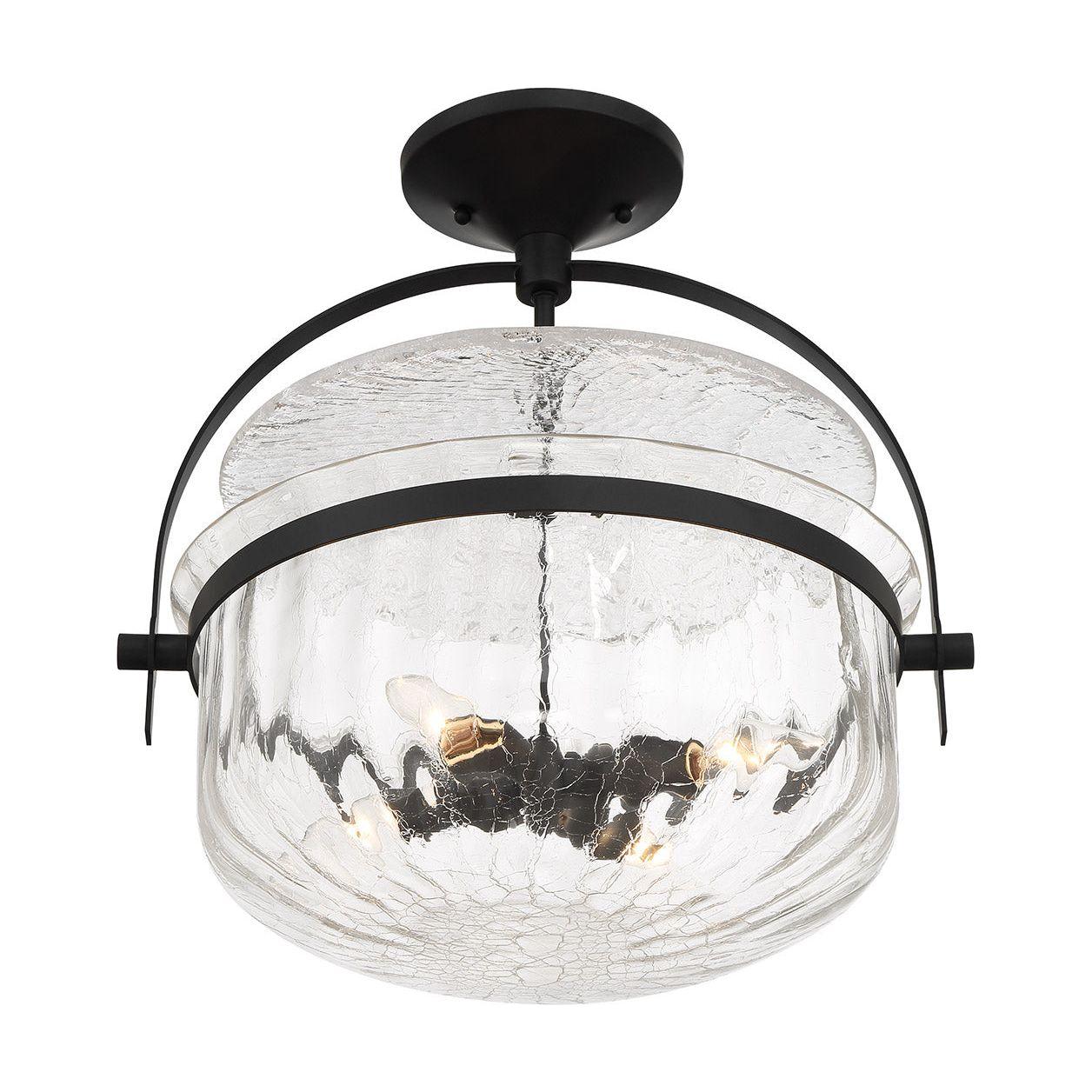 Denmar 4-Light Convertible Semi Flush / Pendant