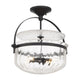 Denmar 4-Light Convertible Semi Flush / Pendant