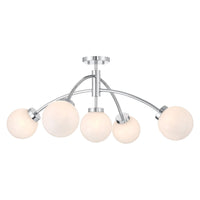 Redfield 5-Light Convertible Semi-Flush / Pendant
