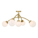 Redfield 5-Light Convertible Semi-Flush / Pendant