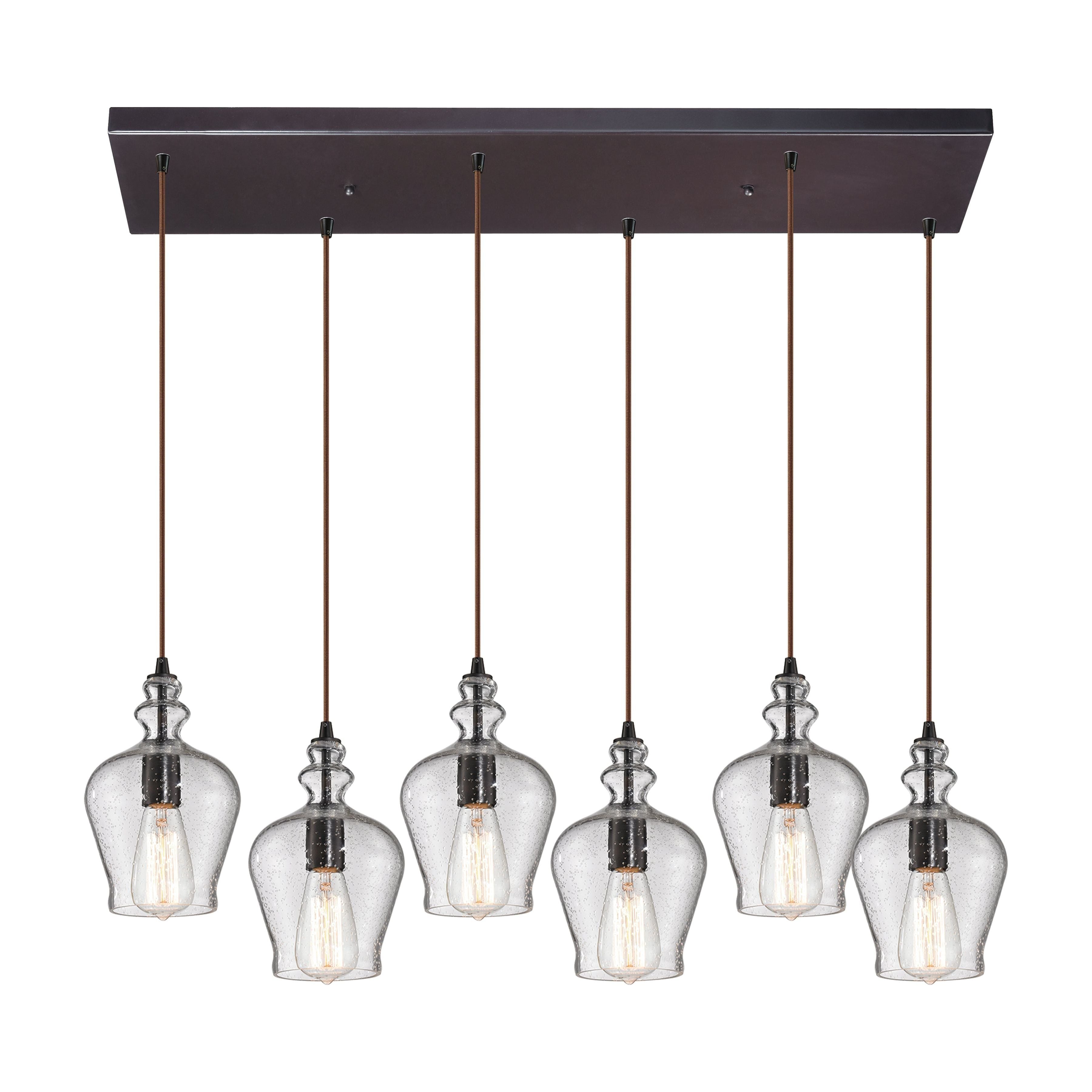 Menlow Park 30" Wide 6-Light Multi Pendant