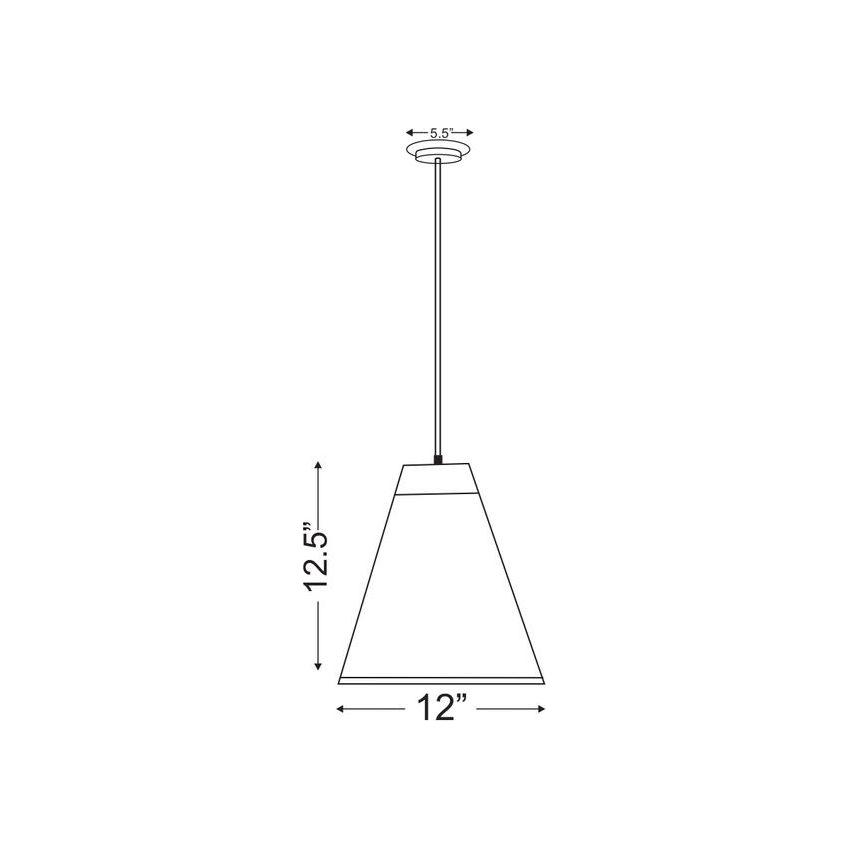 Eaton 1-Light 12" Pendant