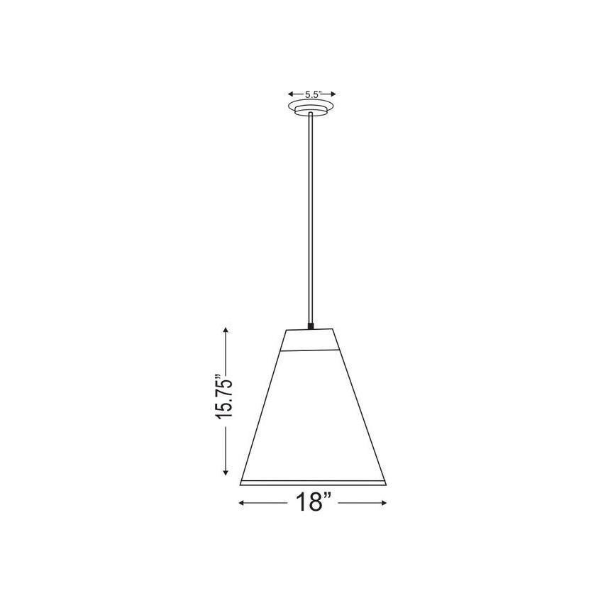 Eaton 1-Light 18" Pendant