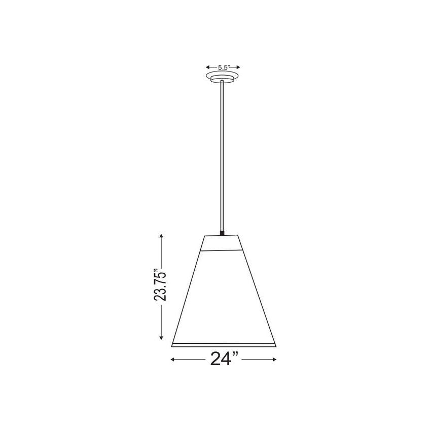 Eaton 1-Light 24" Pendant