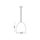 Z Studio 3-Light 19" Dome Pendant