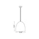Z Studio 1-Light 9.5" Dome Pendant