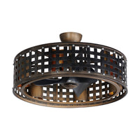 Portcullis 33" Wifi-Enabled Fandelight with LED Bulbs