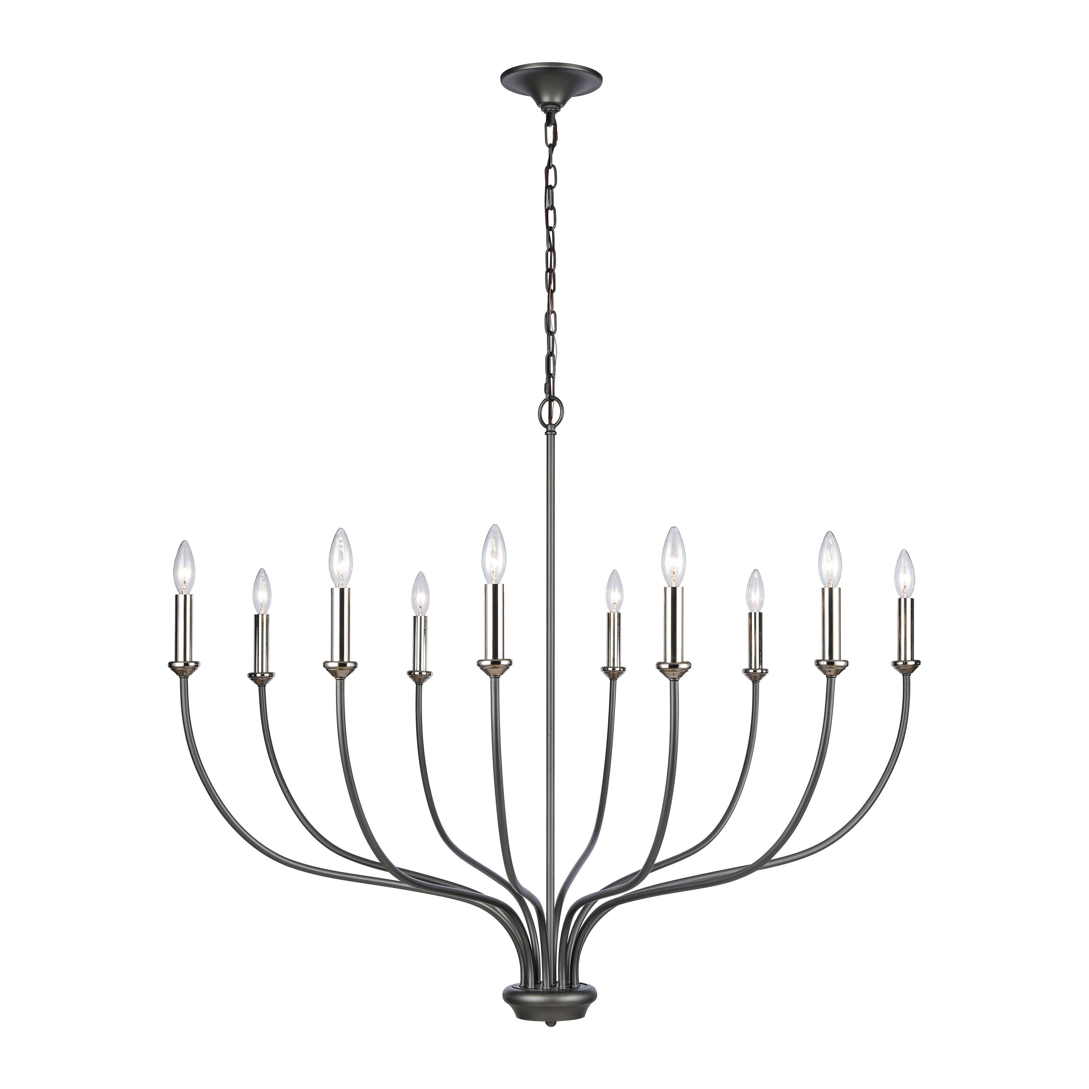 Madeline 45" Wide 10-Light Chandelier