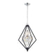 Geometric 5-Light Chandelier