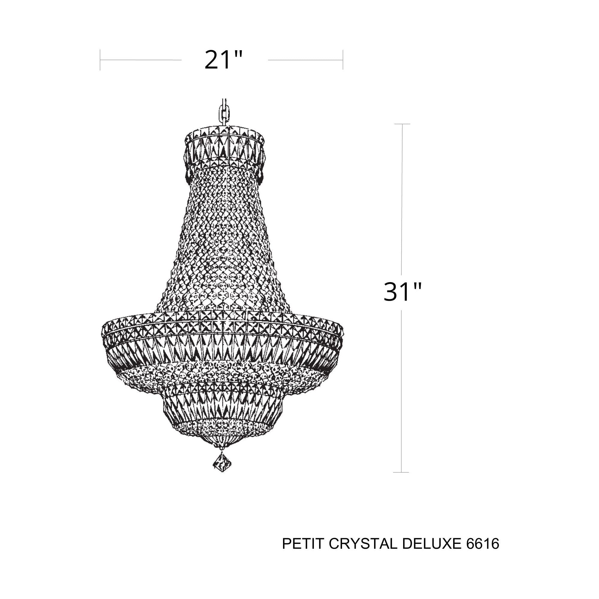 Petit Crystal Deluxe 20-Light Chandelier