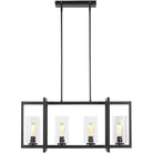 Generation Lighting - Mitte 4-Light Linear Suspension (with Bulbs) - Lights Canada