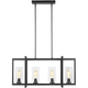 Generation Lighting - Mitte 4-Light Linear Suspension (with Bulbs) - Lights Canada