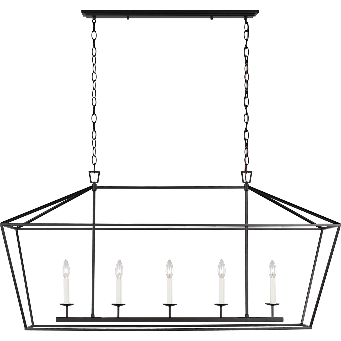 Dianna Five Light Medium Linear Chandelier