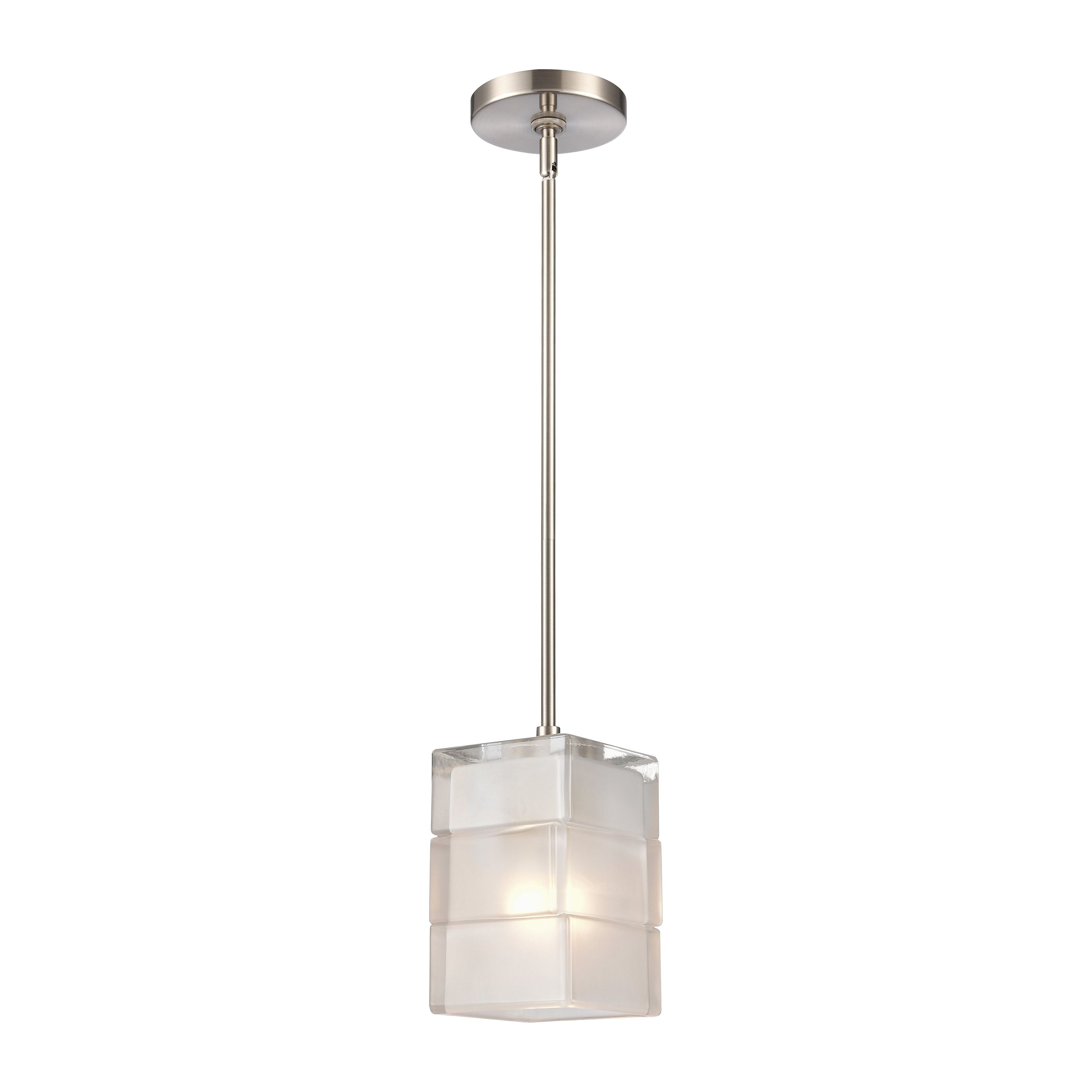 Ice Blocks 6" Wide 1-Light Mini Pendant