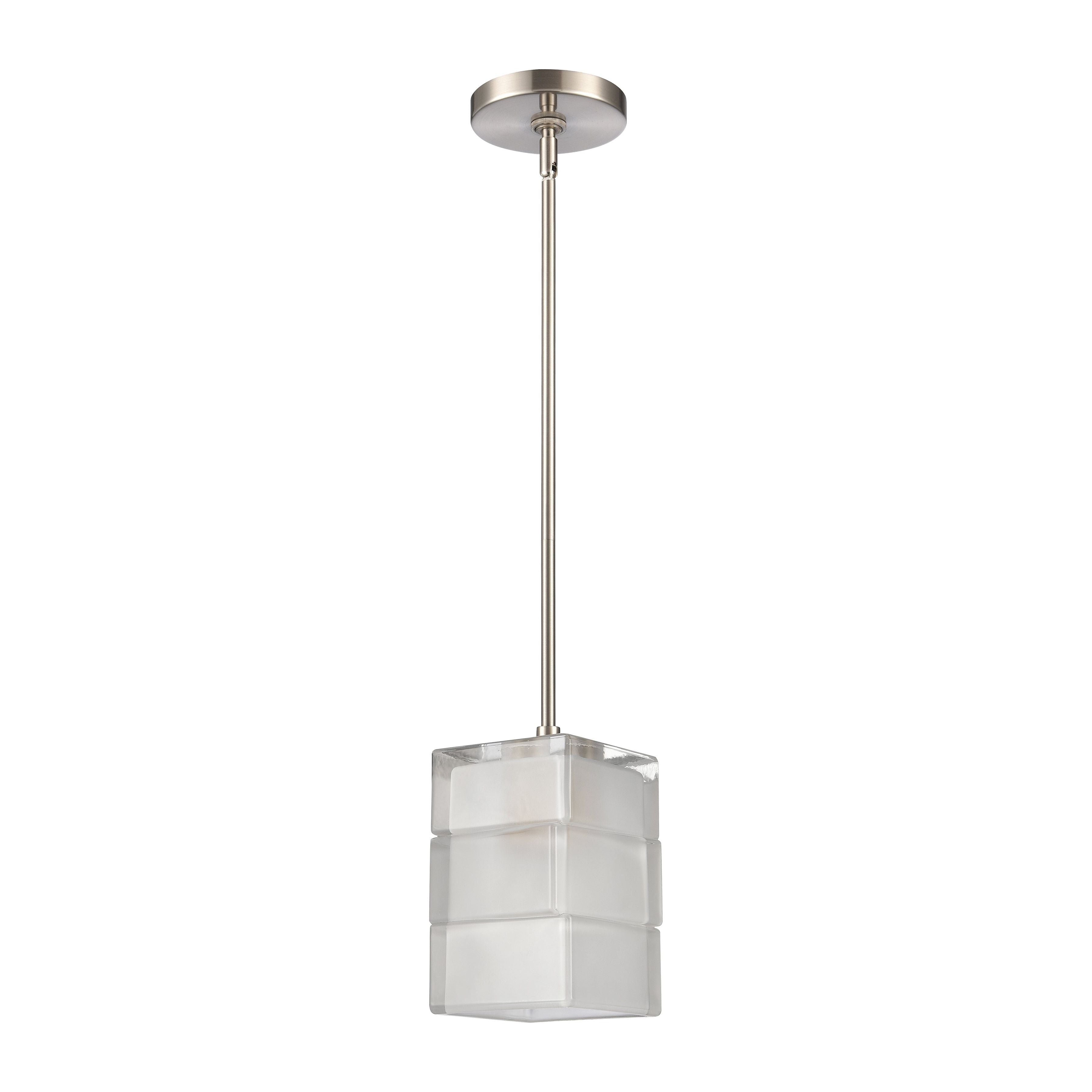 Ice Blocks 6" Wide 1-Light Mini Pendant