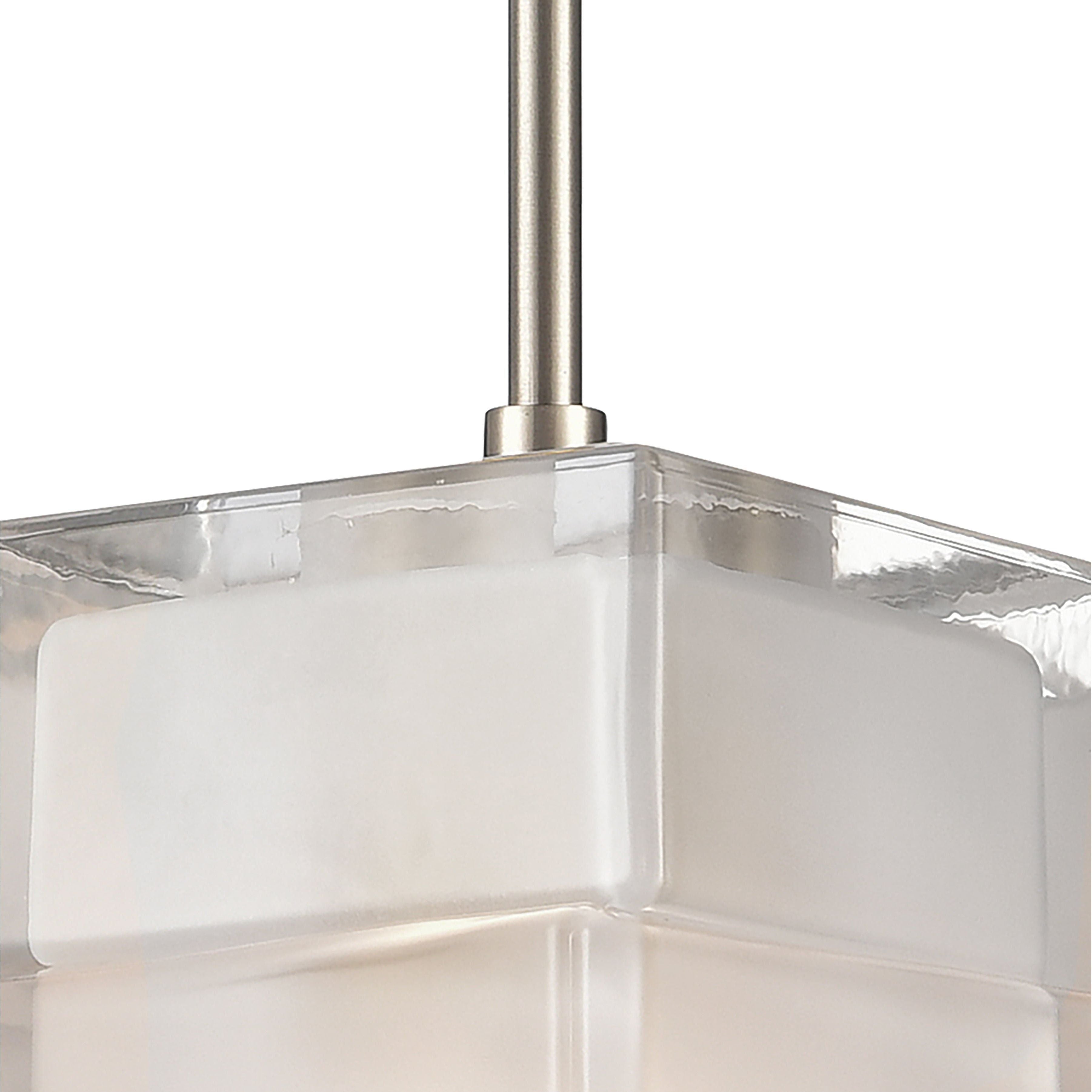 Ice Blocks 6" Wide 1-Light Mini Pendant