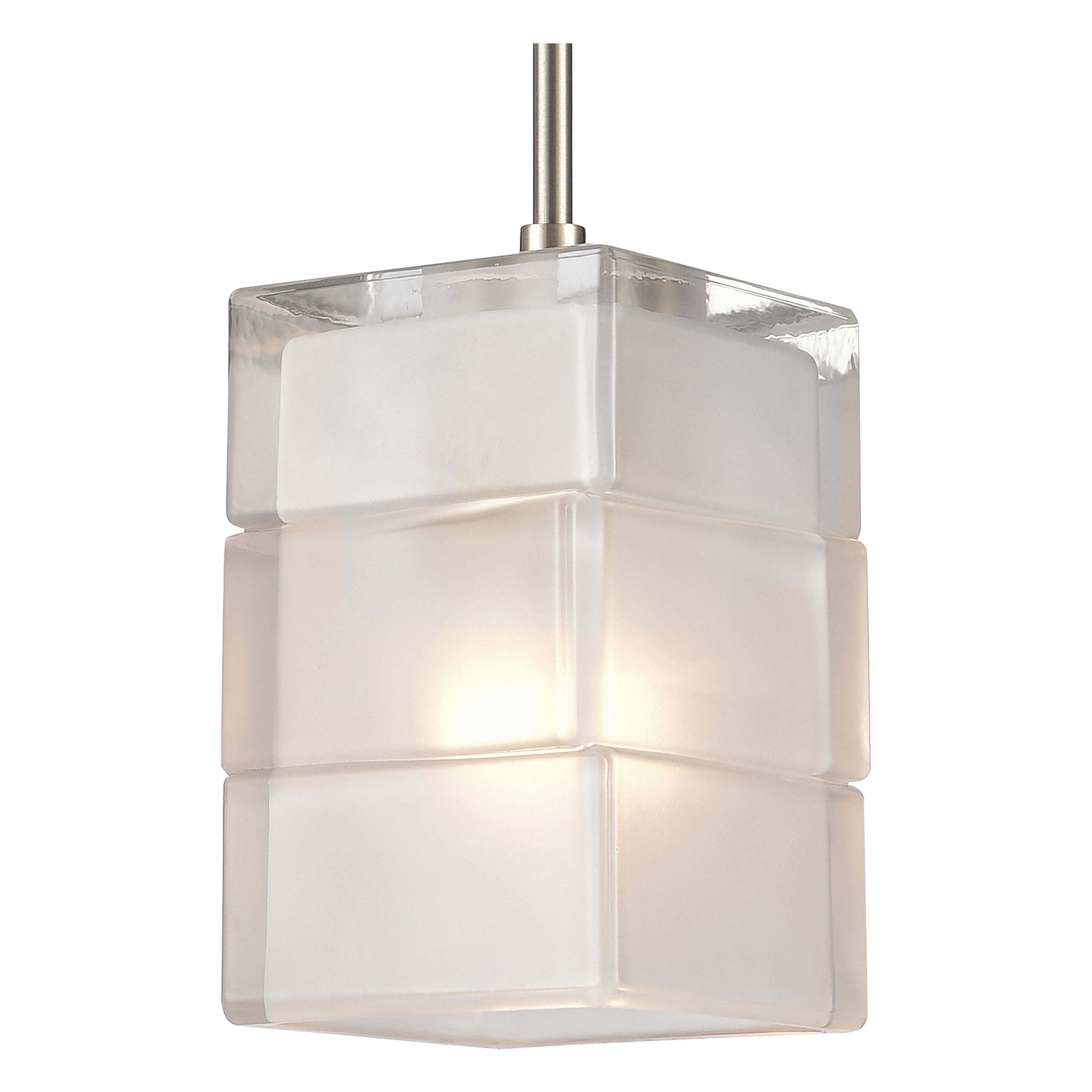 Ice Blocks 6" Wide 1-Light Mini Pendant