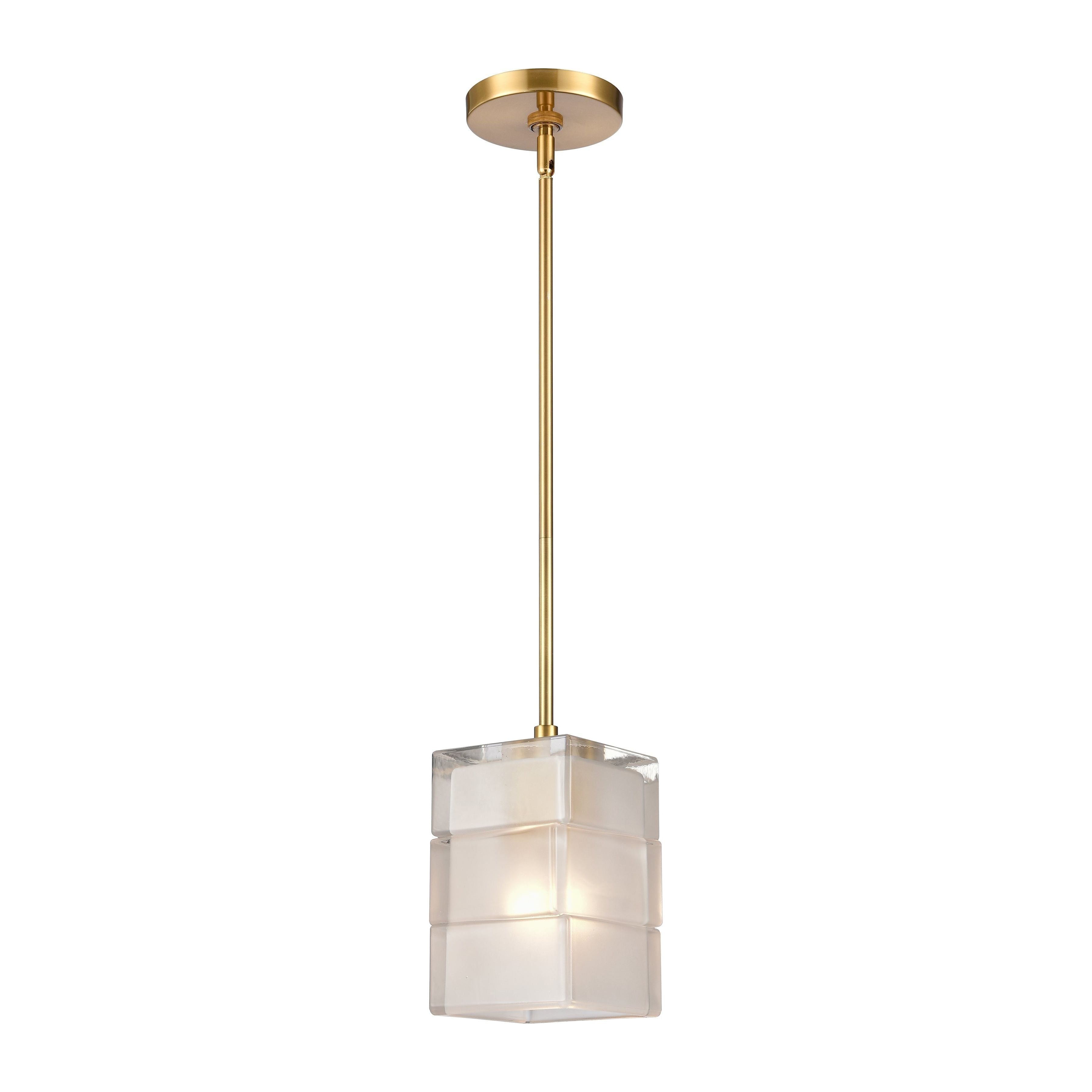 Ice Blocks 6" Wide 1-Light Mini Pendant