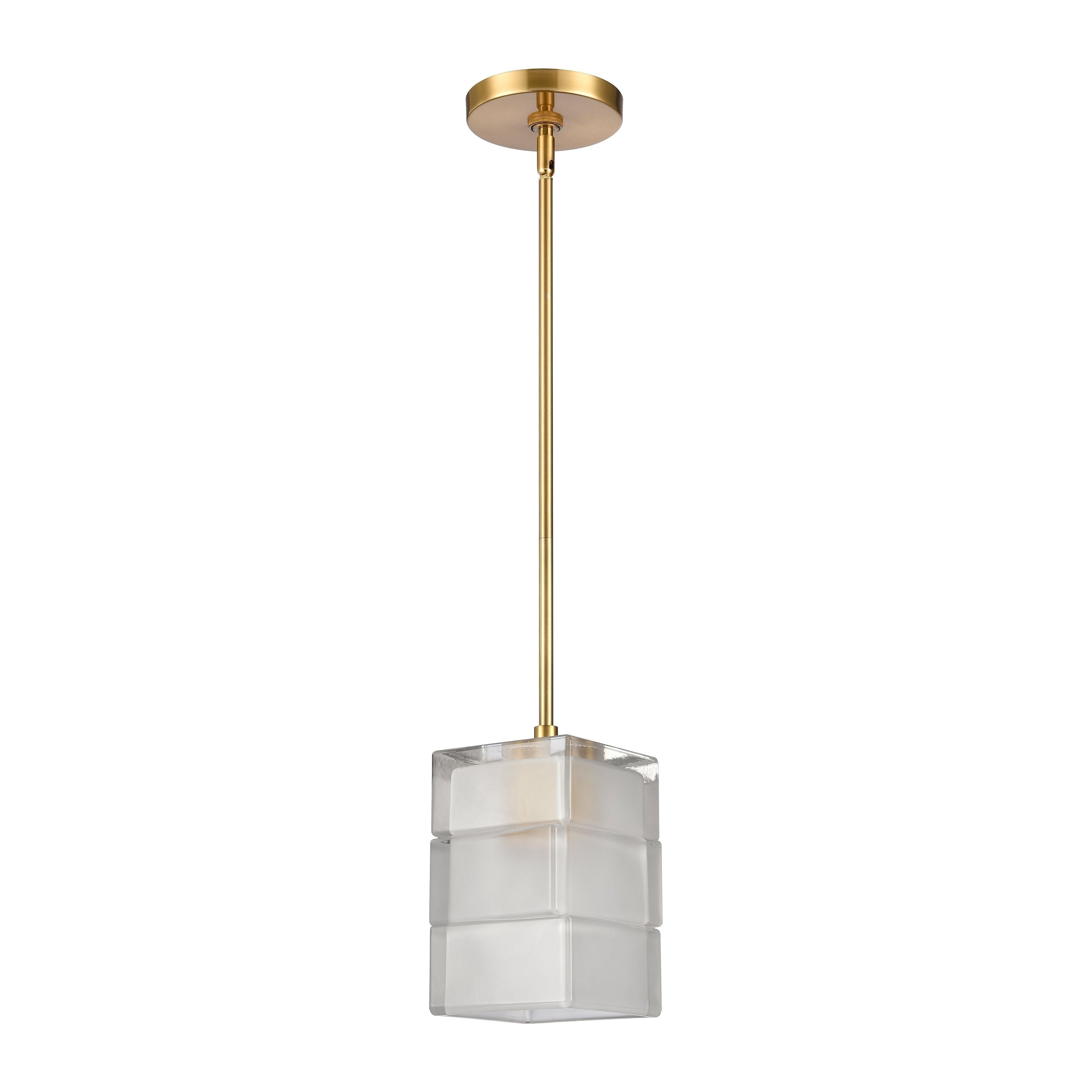 Ice Blocks 6" Wide 1-Light Mini Pendant