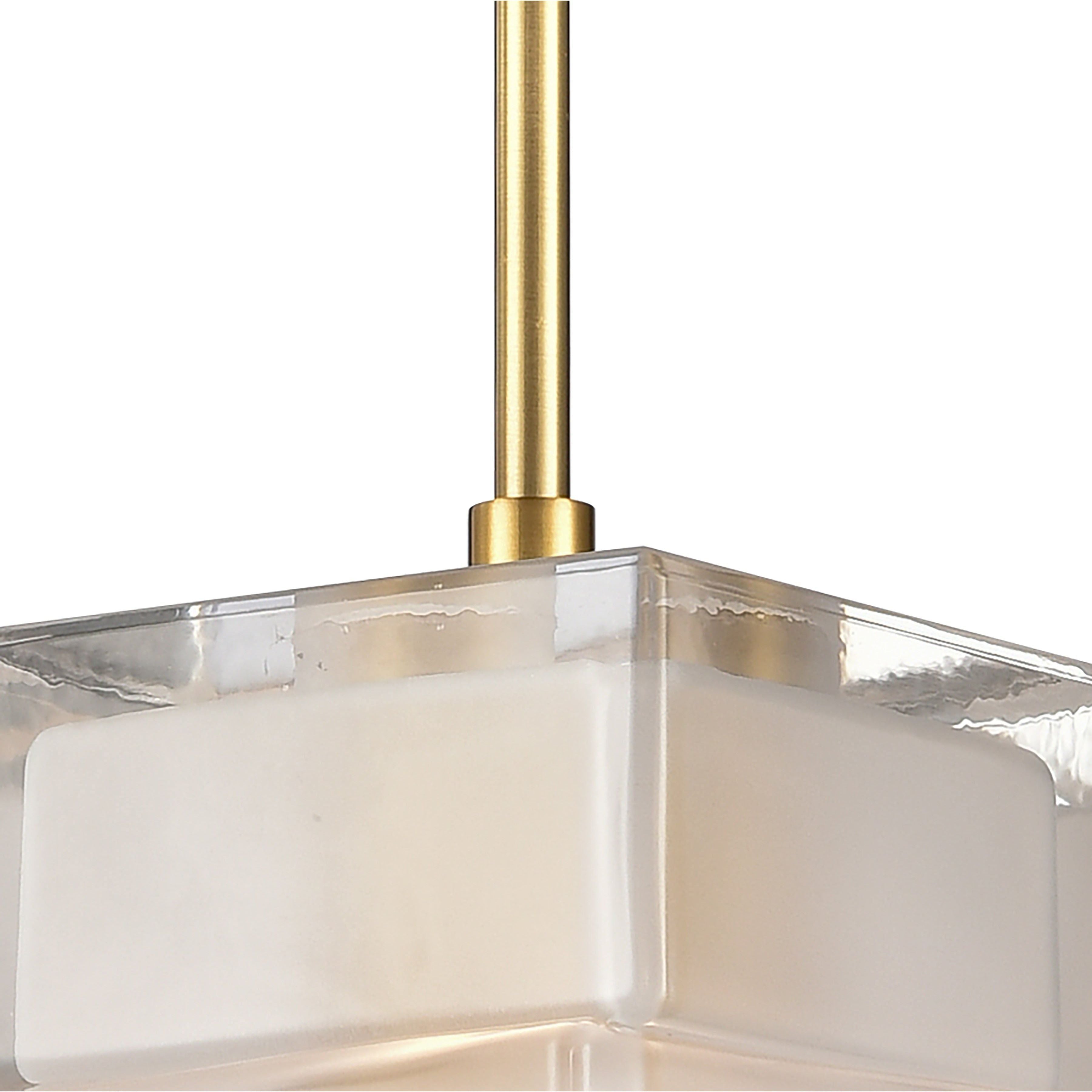 Ice Blocks 6" Wide 1-Light Mini Pendant