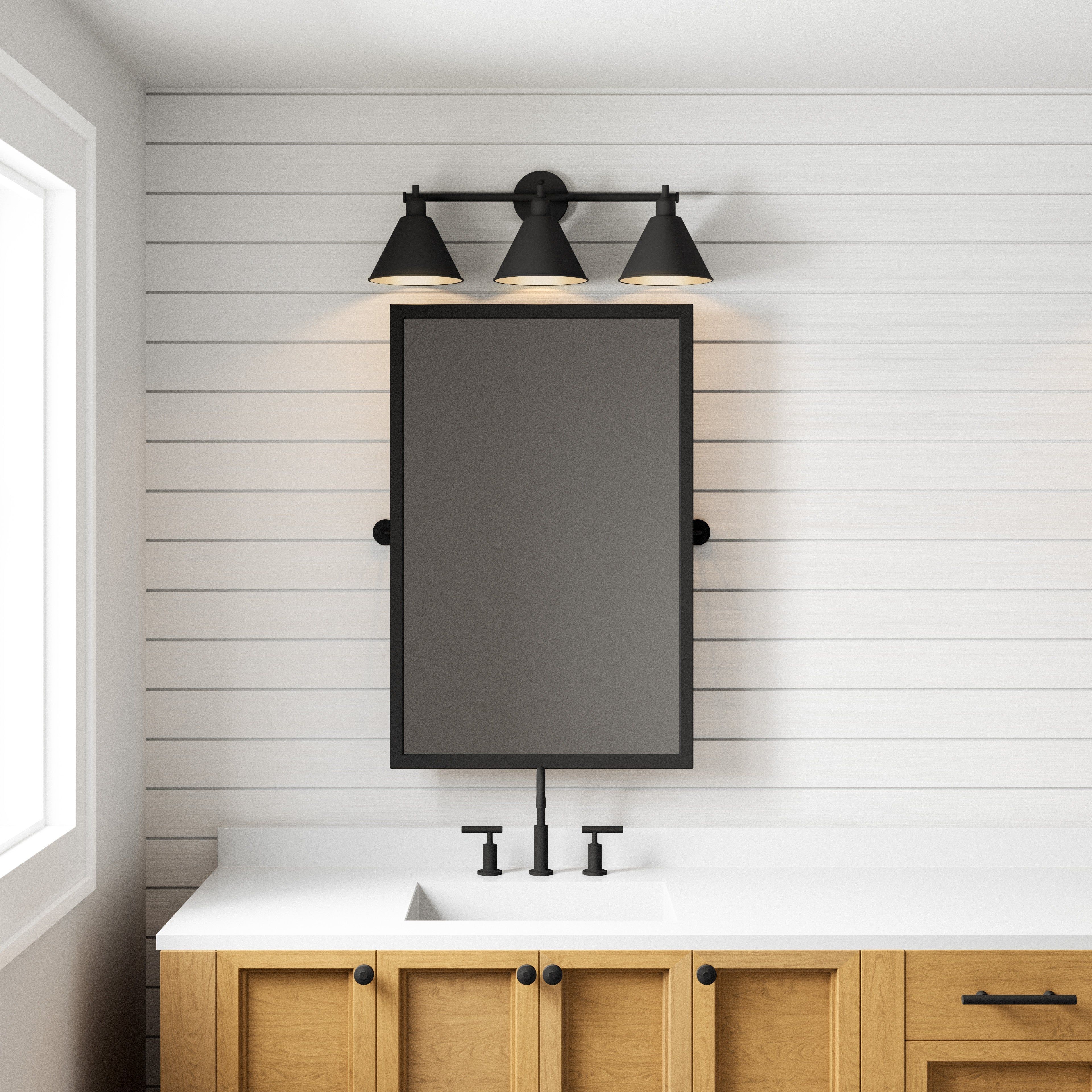 Abbington 27.5" Wide 3-Light Vanity Light