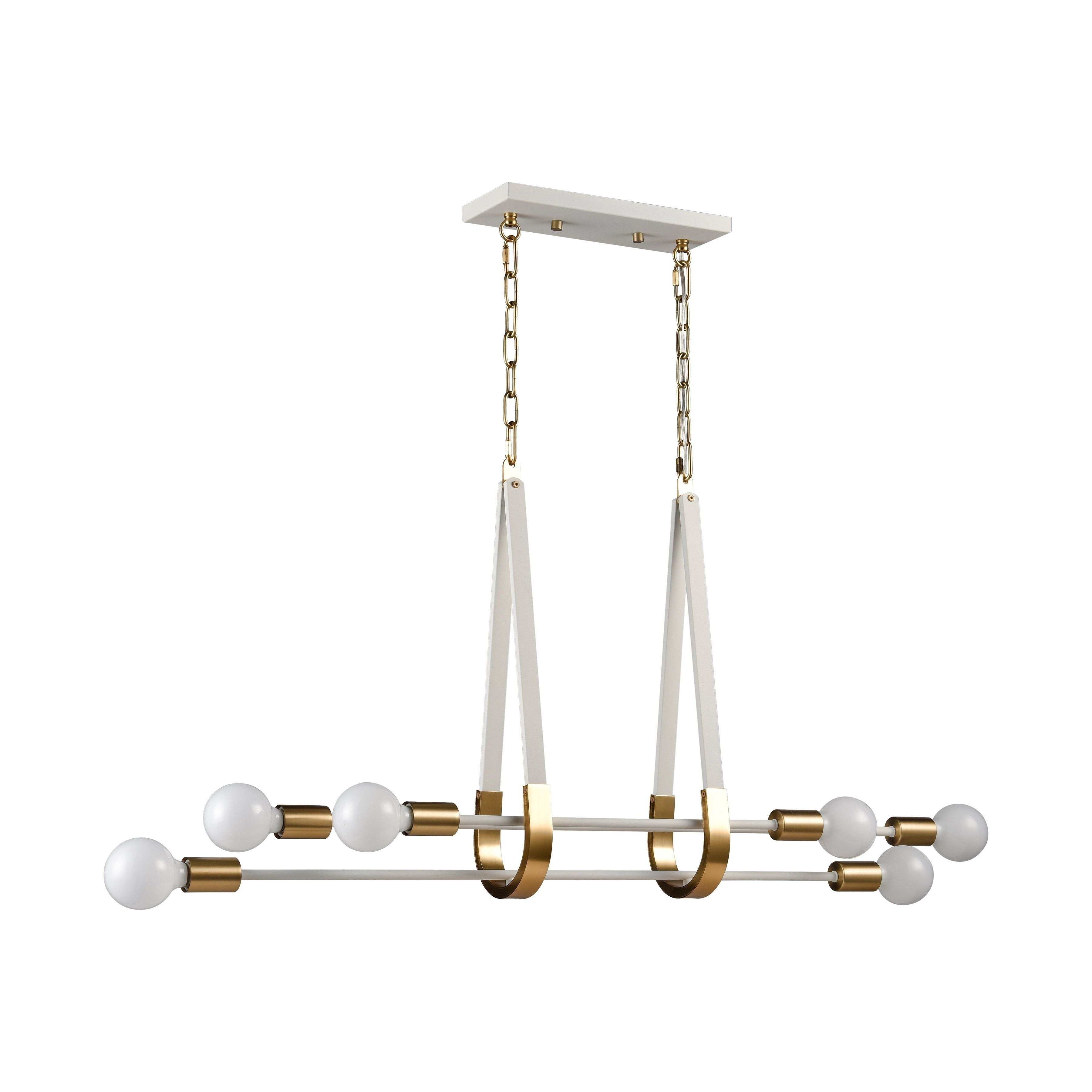 Sabine 42" Wide 6-Light Linear Chandelier