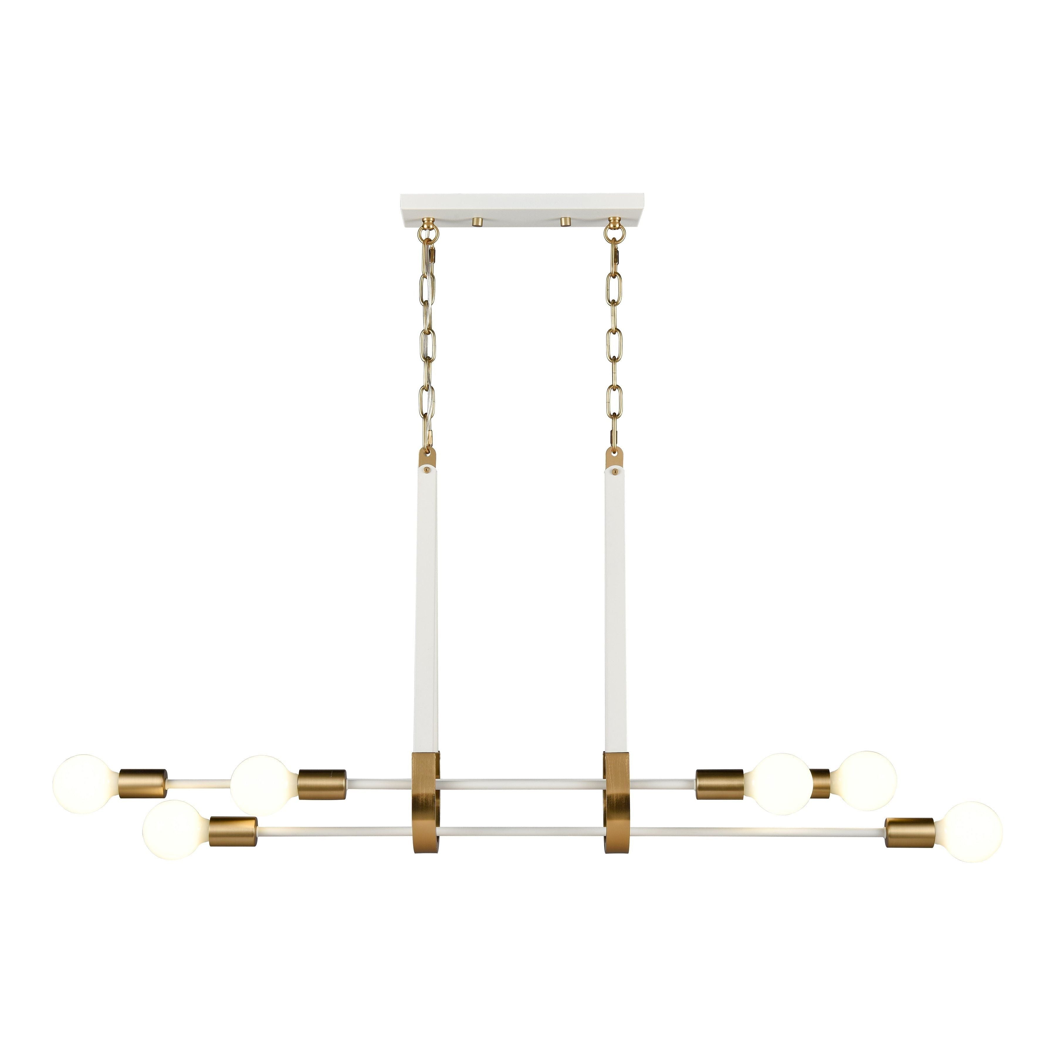 Sabine 42" Wide 6-Light Linear Chandelier