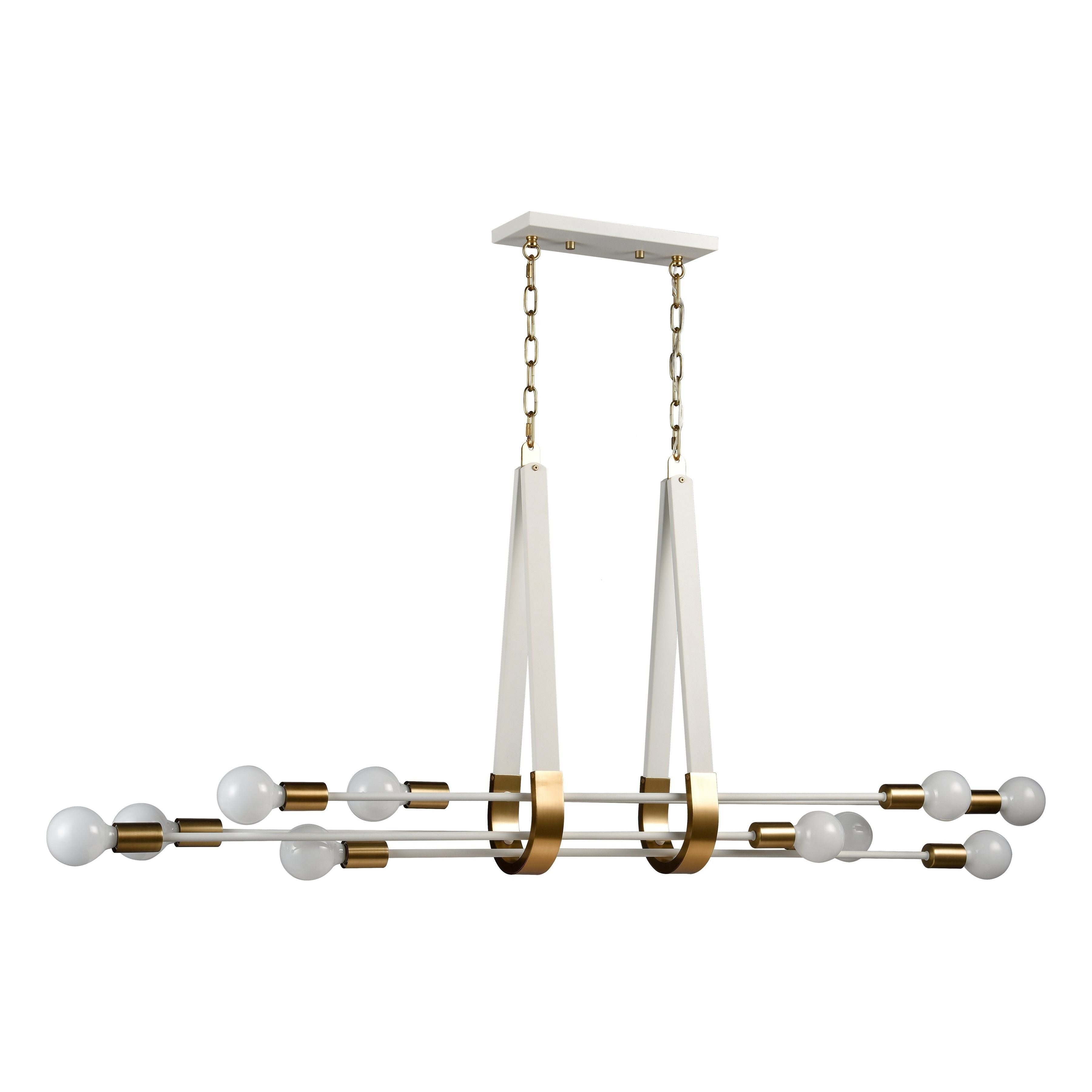 Sabine 58" Wide 10-Light Linear Chandelier