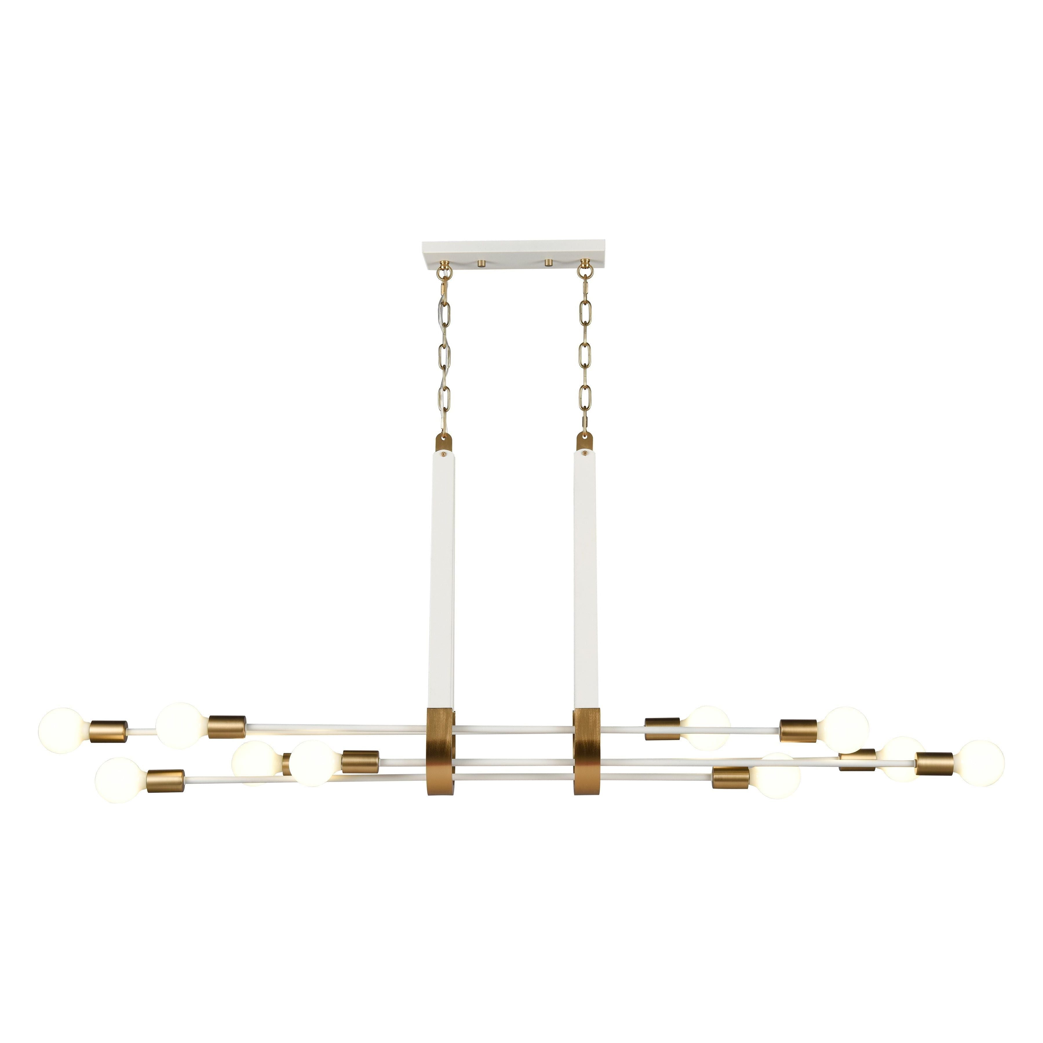 Sabine 58" Wide 10-Light Linear Chandelier