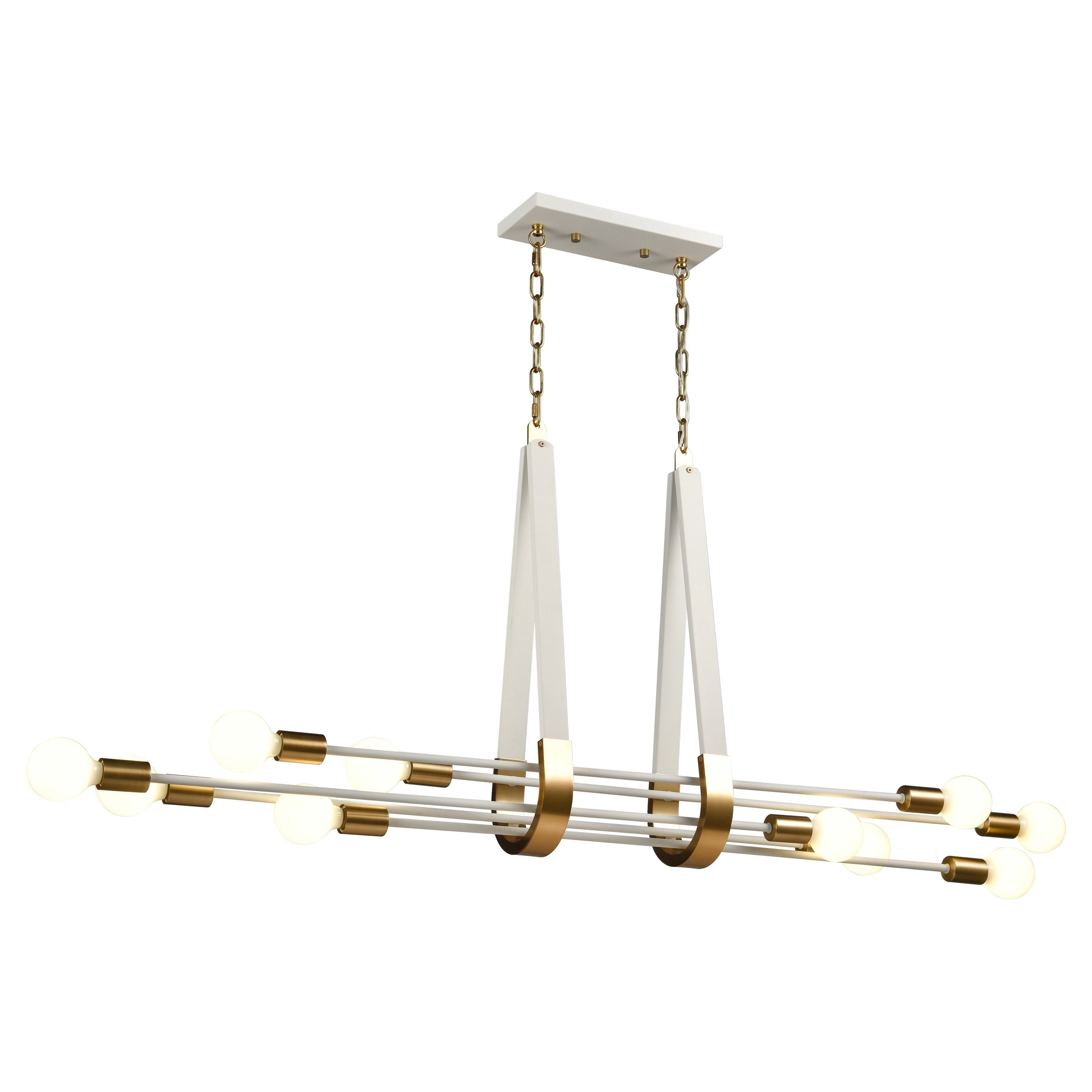 Sabine 58" Wide 10-Light Linear Chandelier