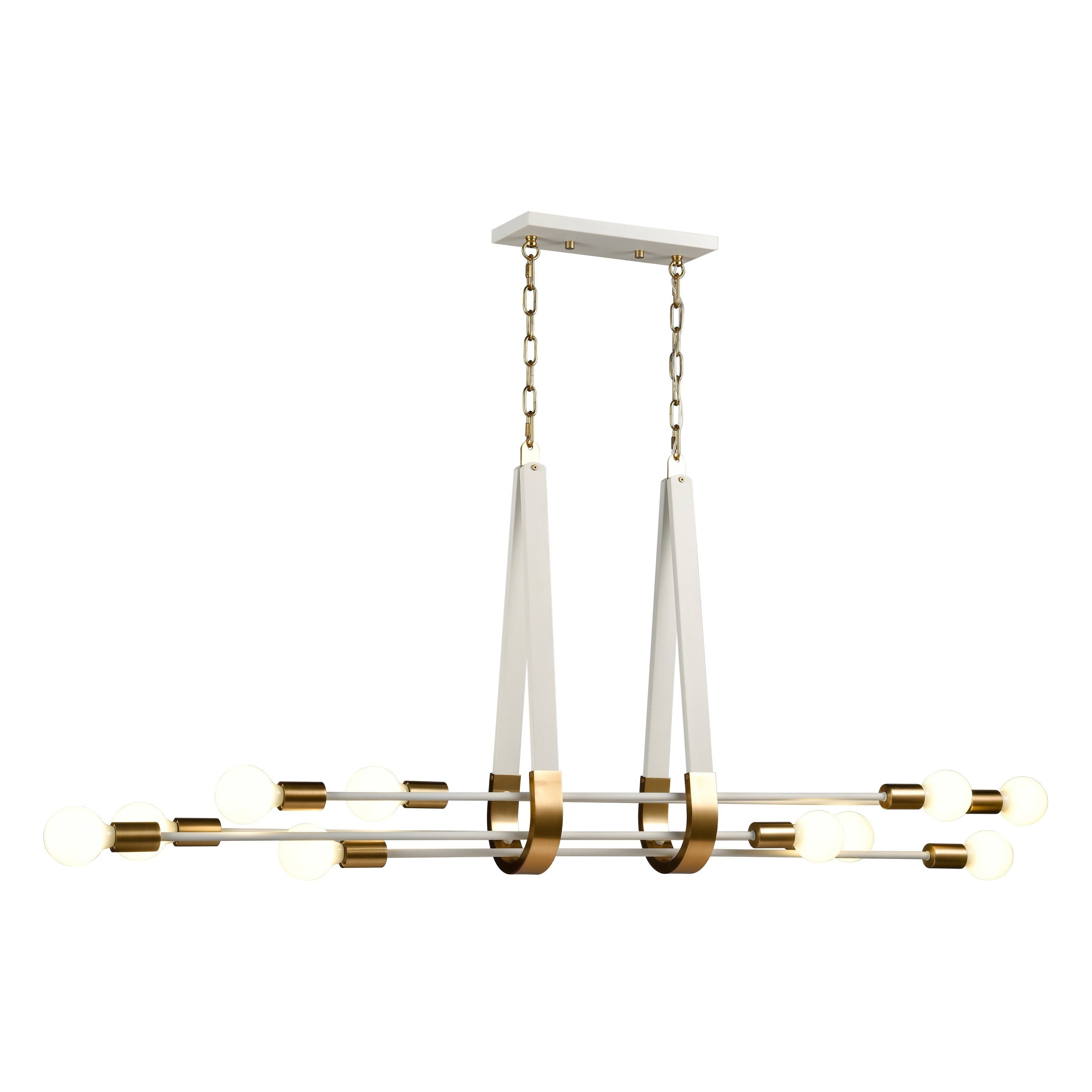 Sabine 58" Wide 10-Light Linear Chandelier