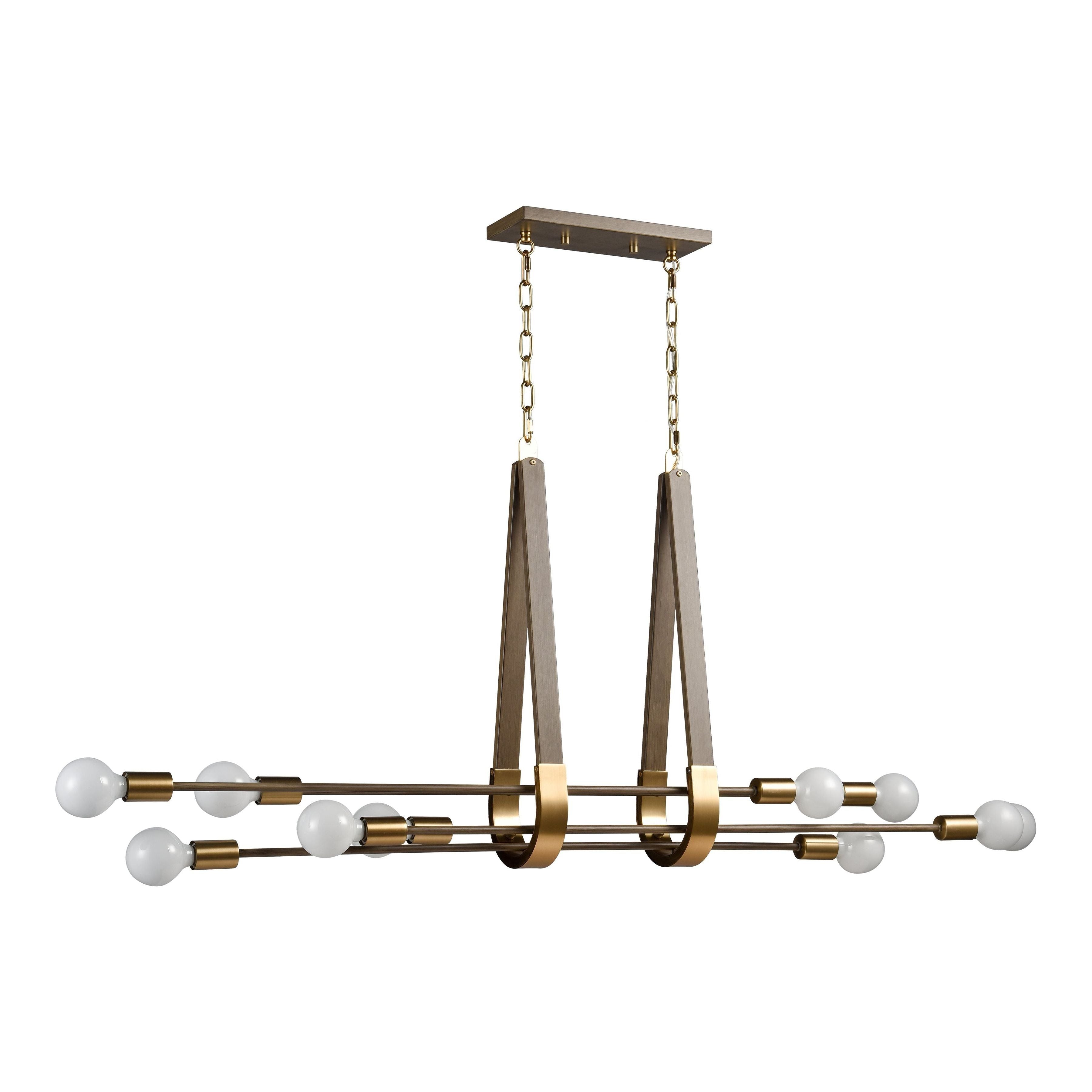 Sabine 58" Wide 10-Light Linear Chandelier