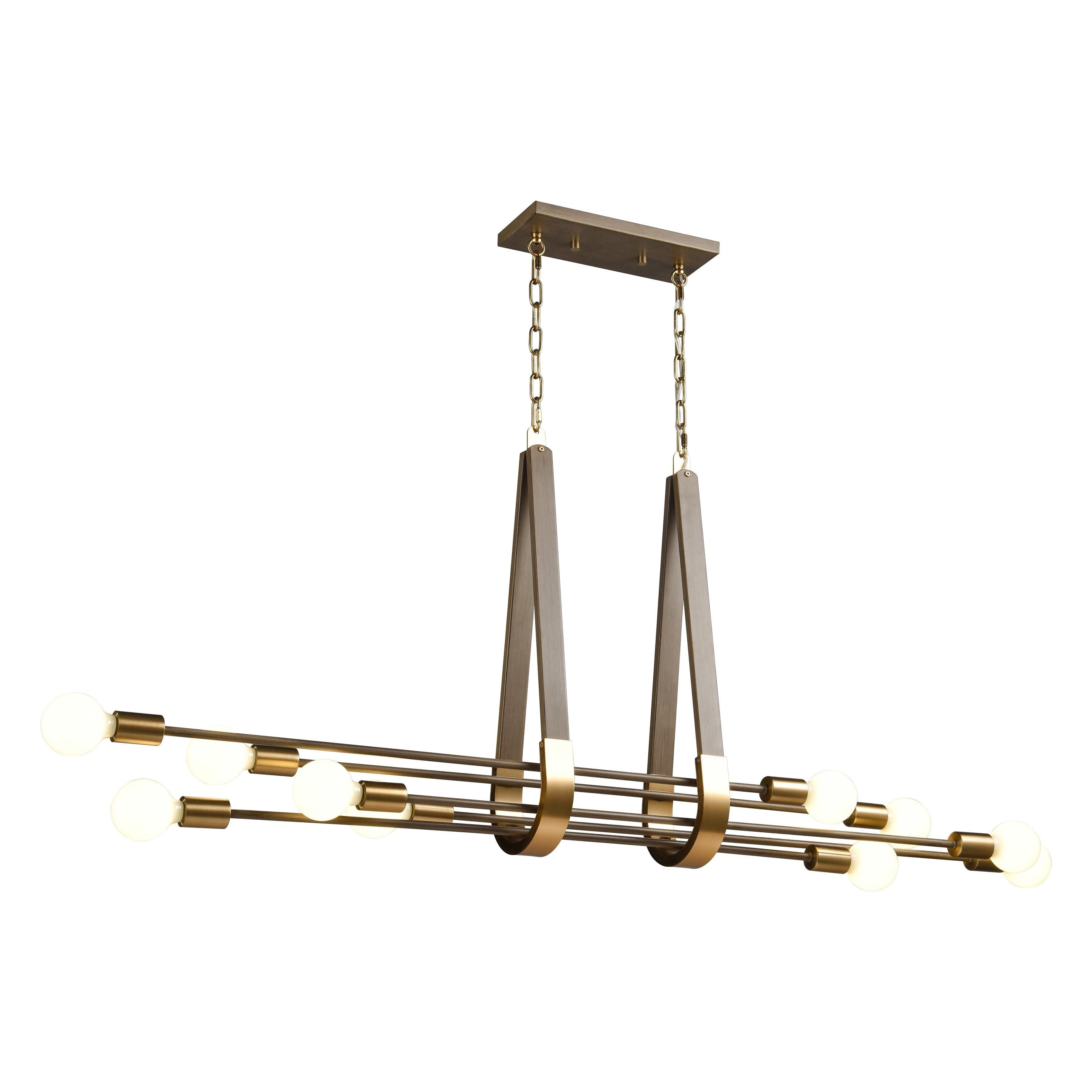 Sabine 58" Wide 10-Light Linear Chandelier