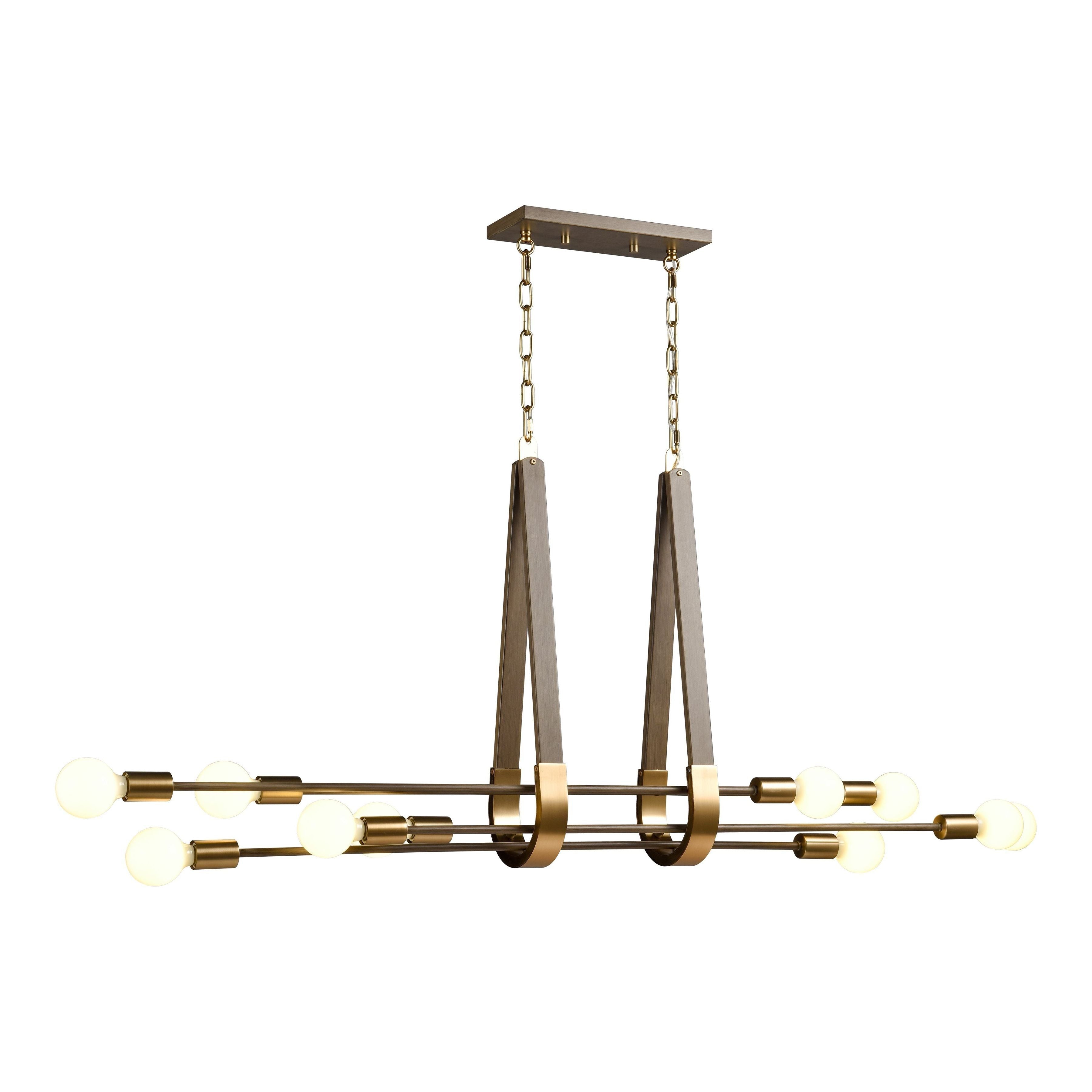 Sabine 58" Wide 10-Light Linear Chandelier