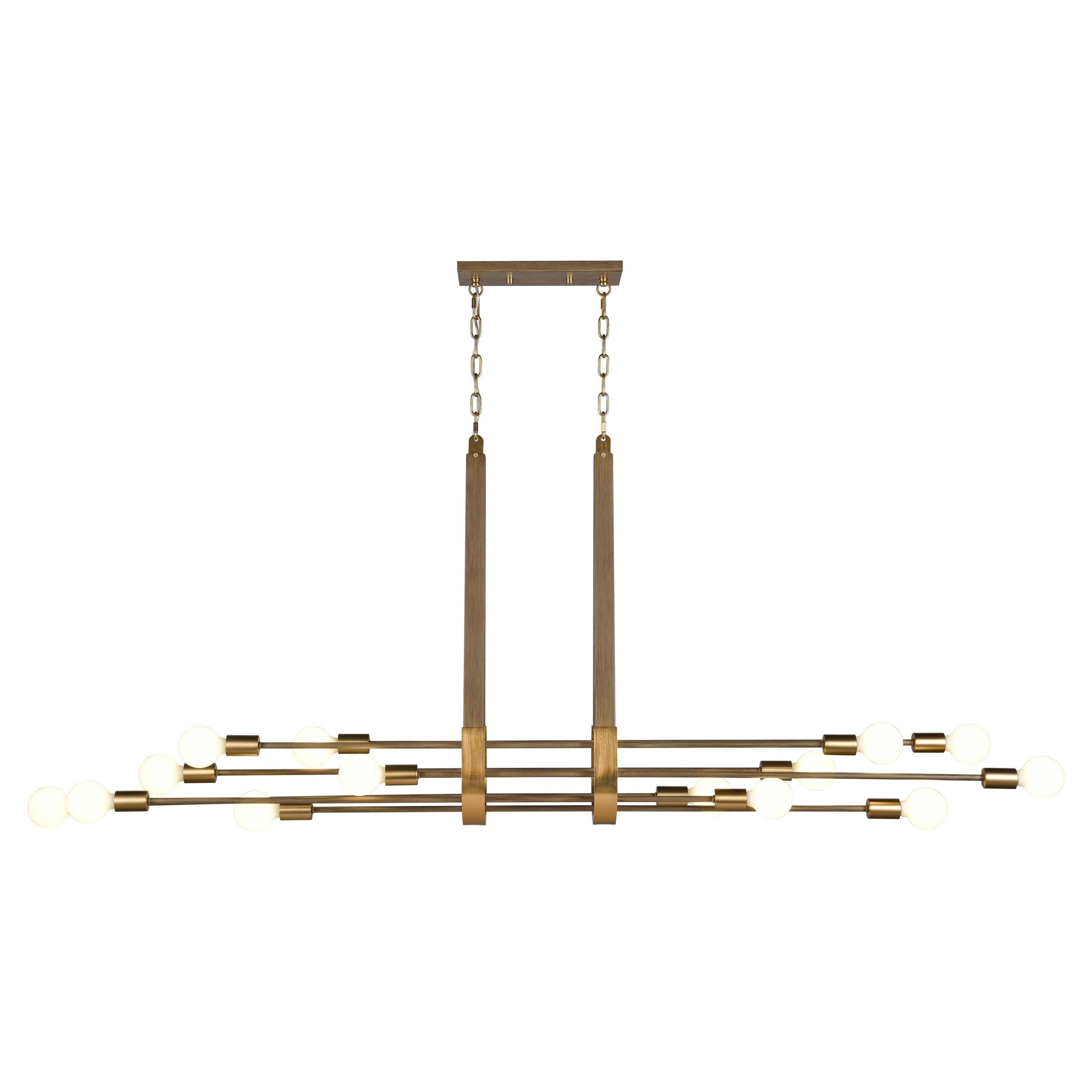 Sabine 72" Wide 14-Light Linear Chandelier