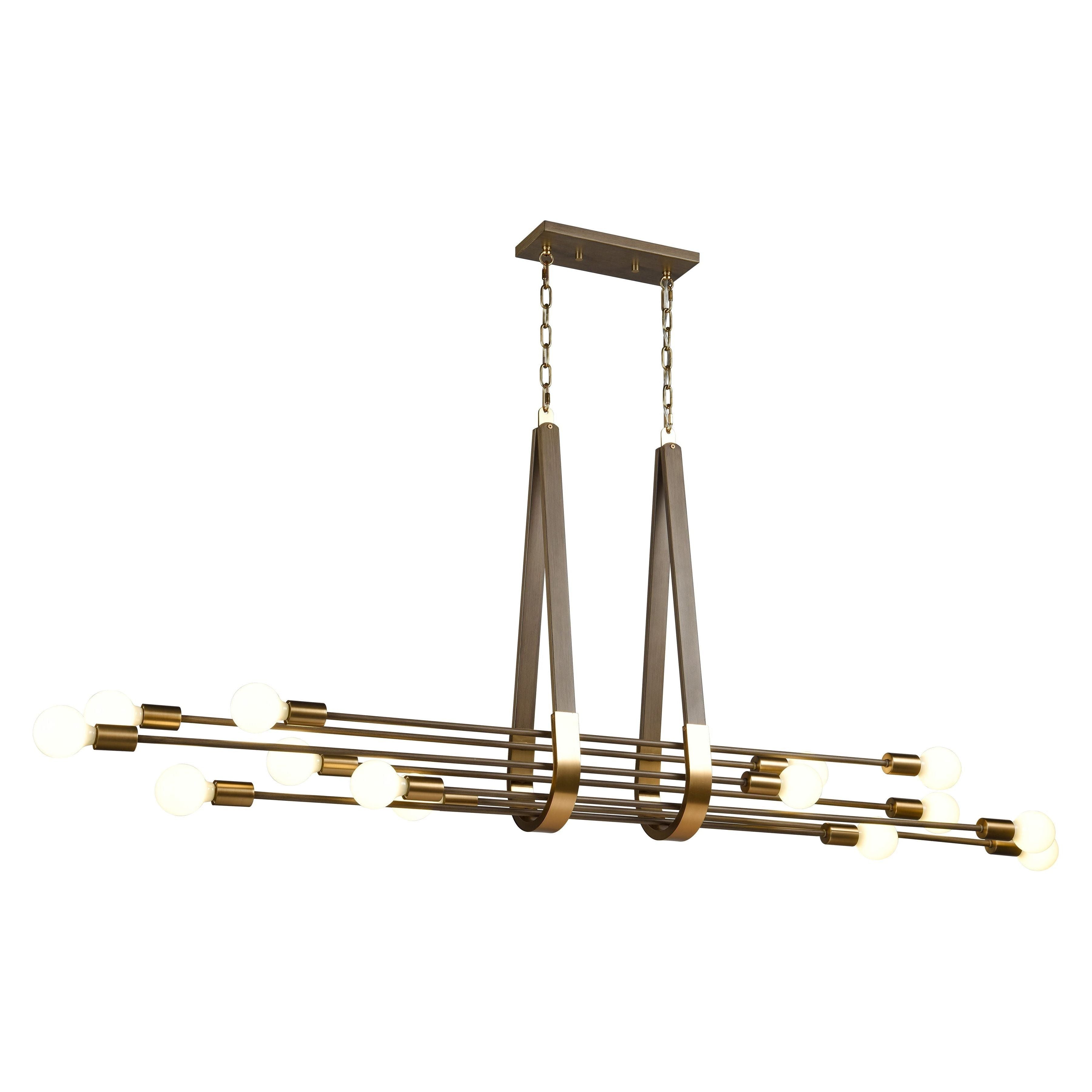 Sabine 72" Wide 14-Light Linear Chandelier