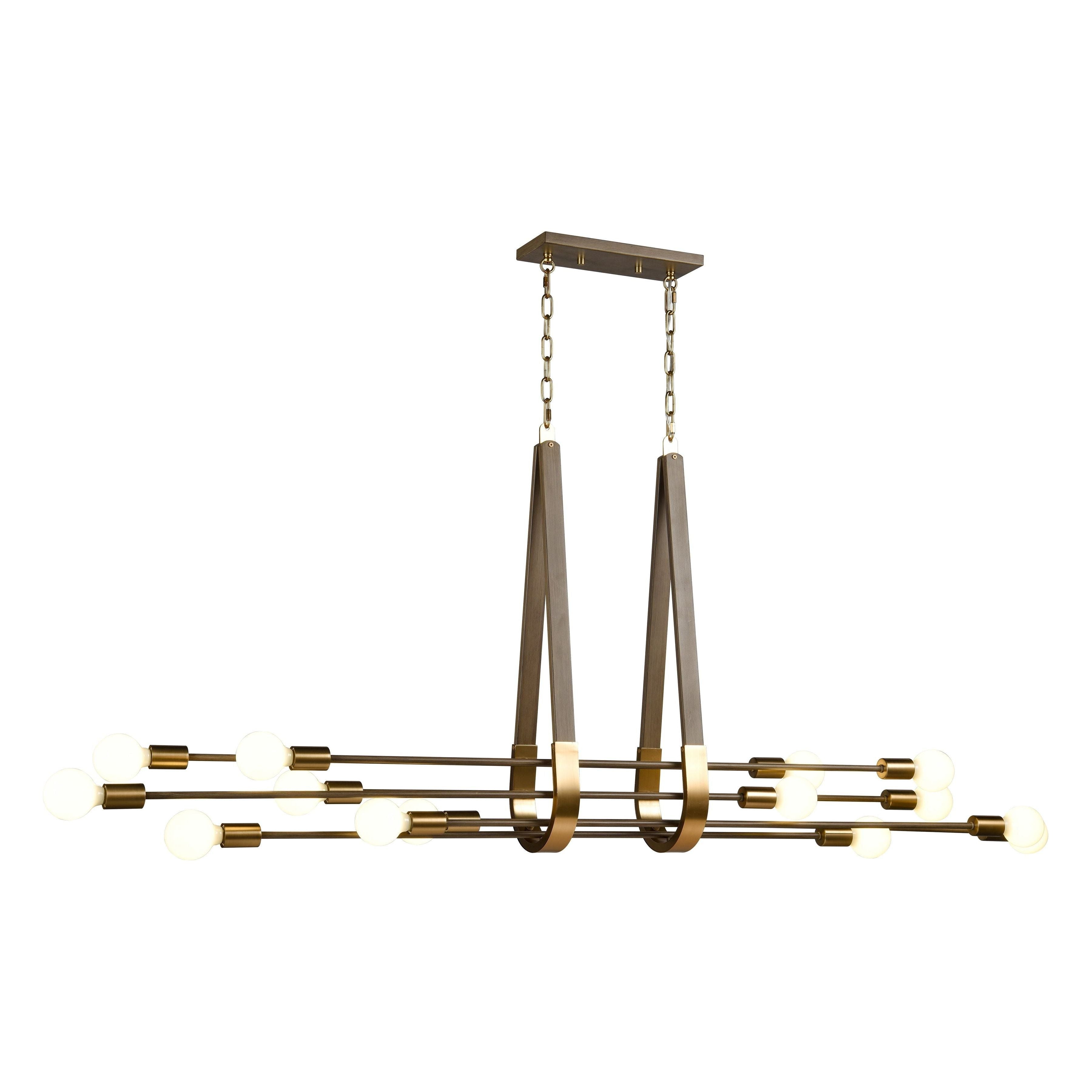 Sabine 72" Wide 14-Light Linear Chandelier