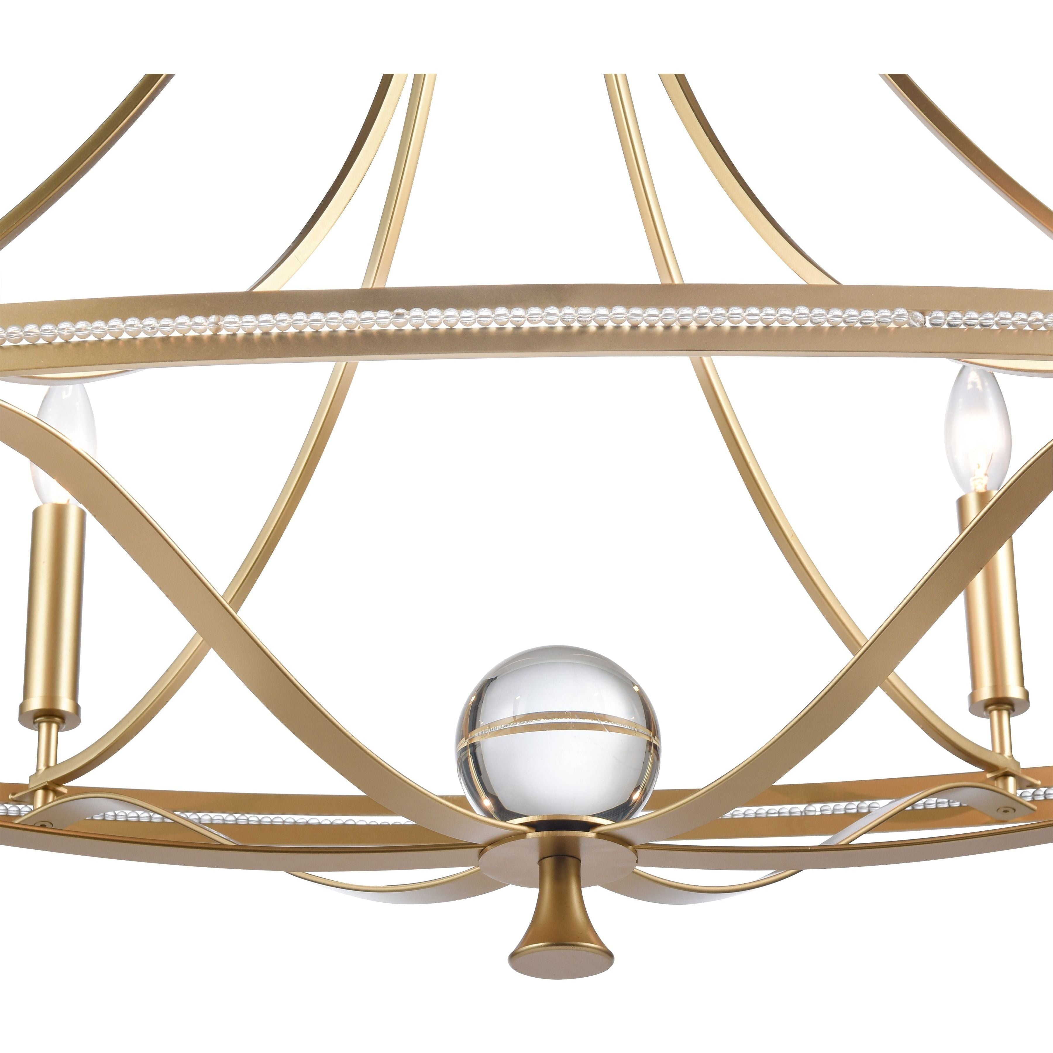 Noura 46.5" Wide 6-Light Linear Chandelier